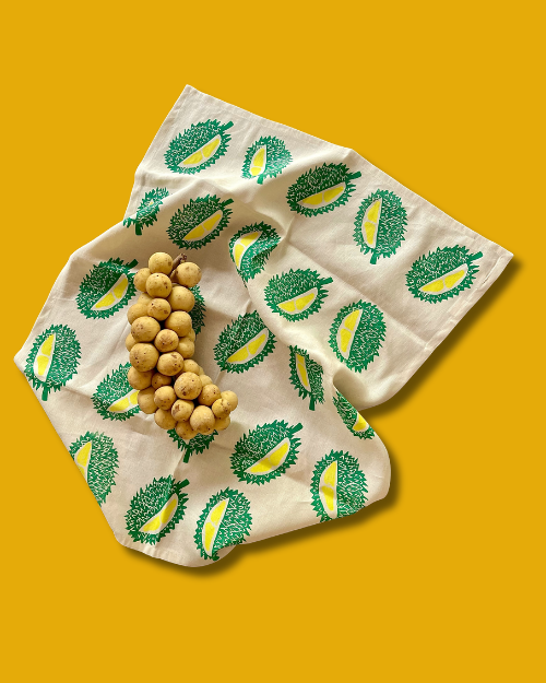 Durian-Tea-towel-hand-block-prints